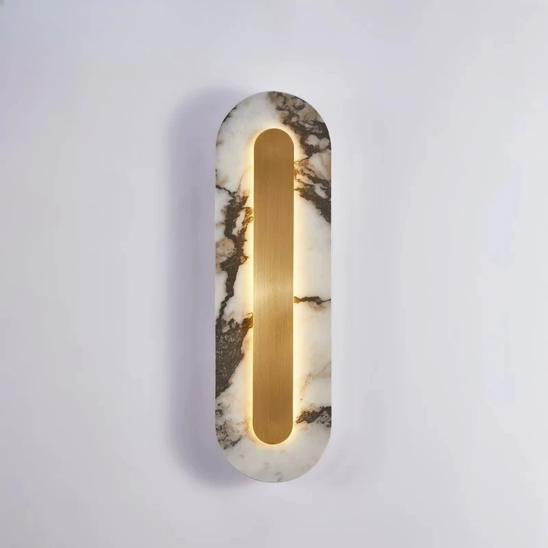 Italian Designer Wall Lamp Marble LED Wall Sconces Living Room Background Bedroom Headboard Staircase Embellish Lighting Fixture