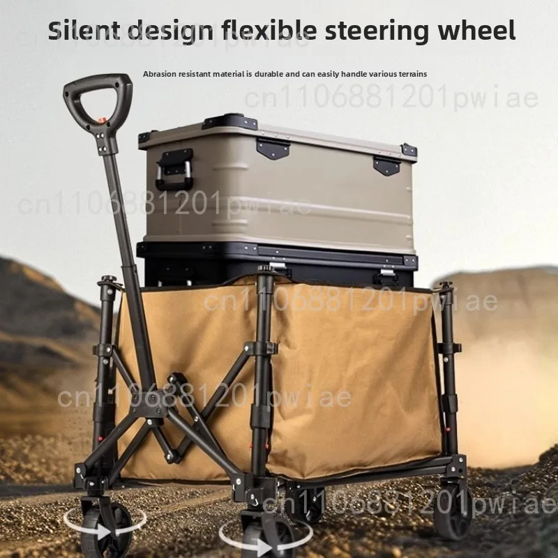 

Ultra-lightweight Large-capacity Outdoor Gathering Camper Folding Cart Campground Picnic Tent Lightweight Small Trailer