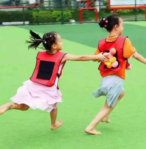 ألعاب تفاعلية للأطفال لعبة سترة لزجة جيرسي سترة لعبة سترة صدرية مع كرة لزجة رمي الأطفال في الهواء الطلق لعبة رياضية ممتعة