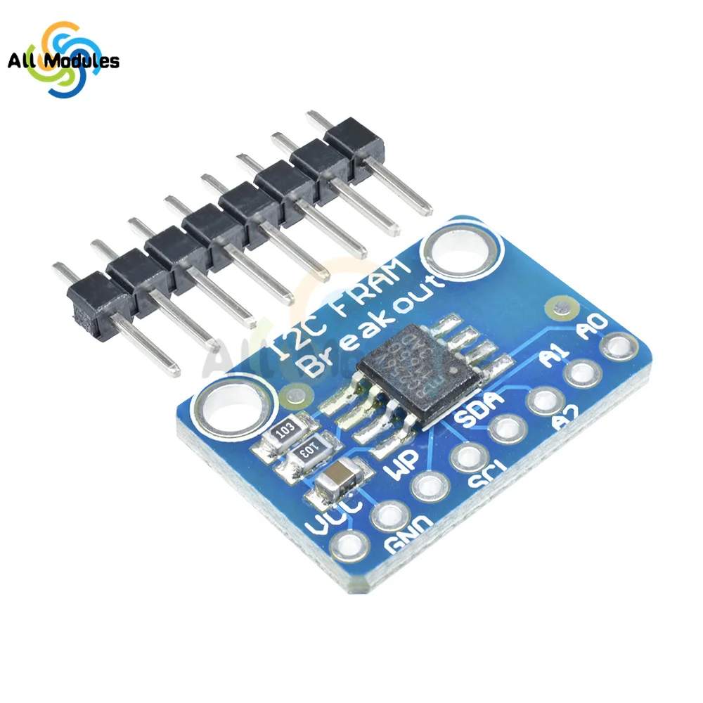 FRAM Breakout Board Memory MB85RC256V IC I2C Non-Volatile 2.7-5.5V For IoT Sensor Portable Wearable iot Device