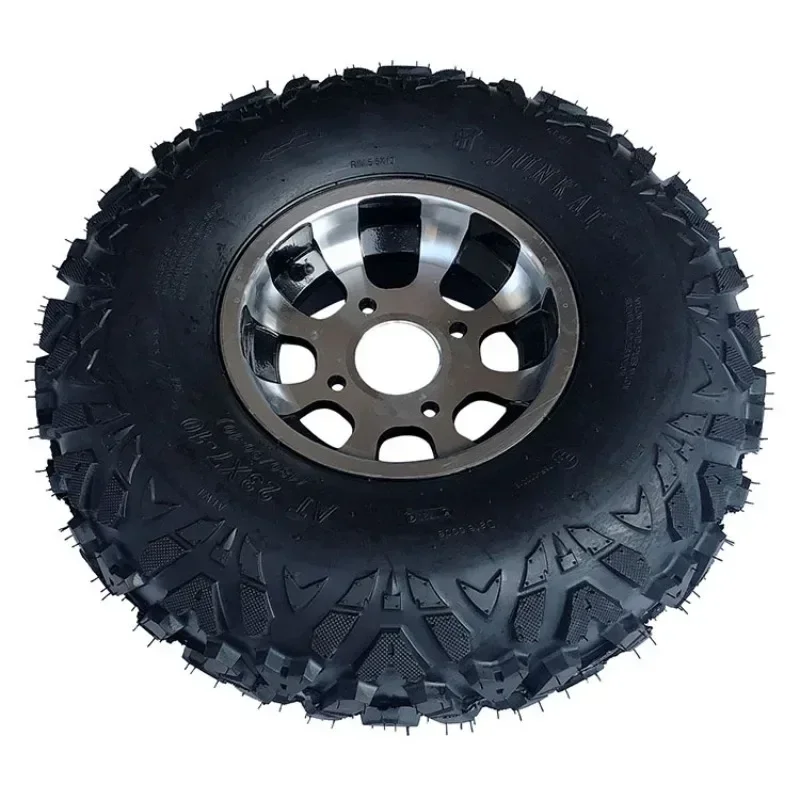 Four-wheel Daniel ATV accessories 23 * 7-10 inch A-shaped vacuum tire with aluminum hub assembly with decorative cover