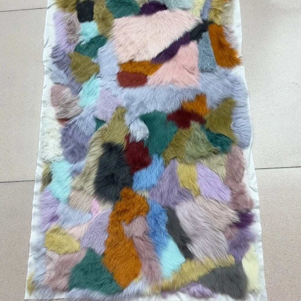 Fashion Natural Tuscany Real fur blanket parka large size lining real fur blanket