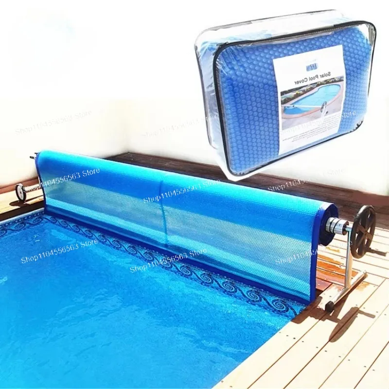 24V 200W Solar-Powered Blue Floor Pool Cover - For Piscina, Energy-Saving Pool Blanket