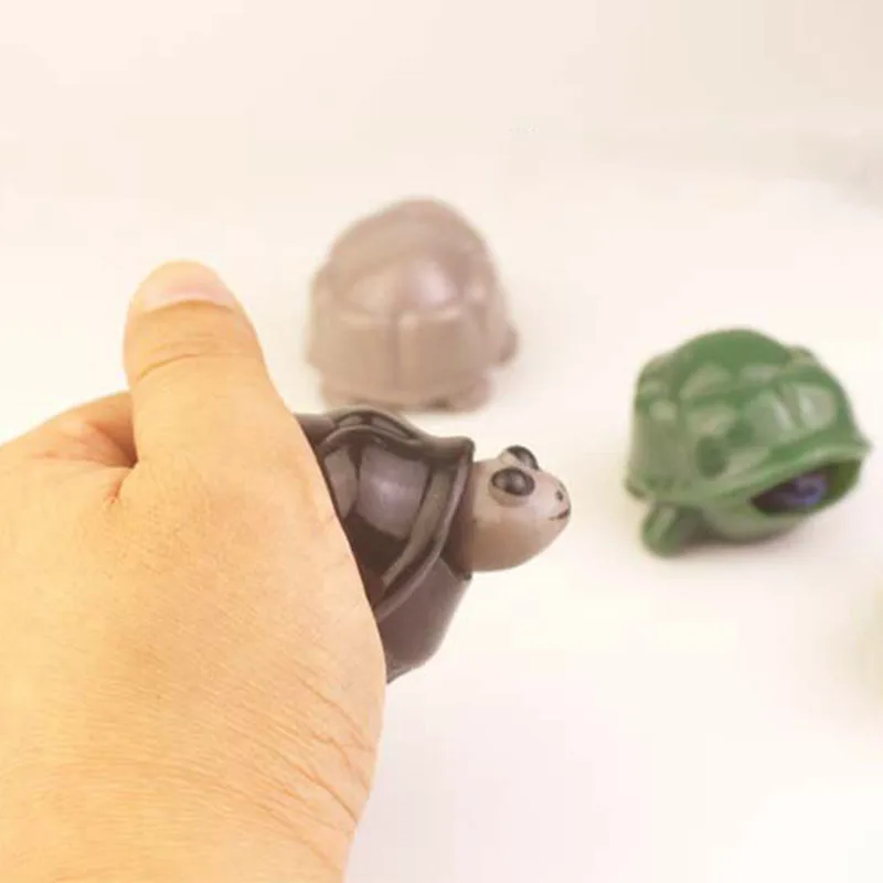 Juguetes Divertidos de simulación para niños y adultos, cabeza de tortuga 3D, 6cm