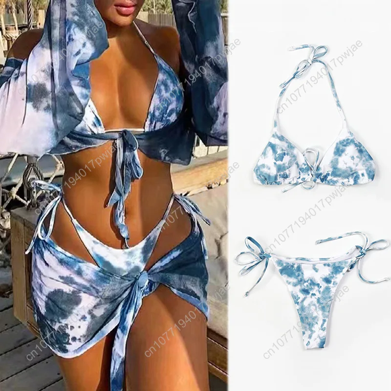 

New sexy bikini sijian swimsuit three-point split swimsuit set adult women's beach swimsuit