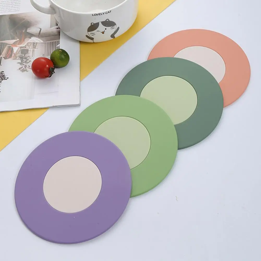 Dishwasher Safe Silicone Mats Set of Non slip Desktop Insulation Pads for High Temperature Color for Hot for Kitchen