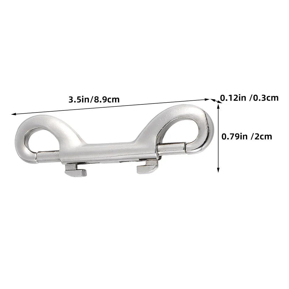6Pcs Double Ended Bolt Snap Hooks Sturdy Smooth Eye Hook for Pet Leash Backpack Strap Lanyard Cable Tie Down Outdoor Use