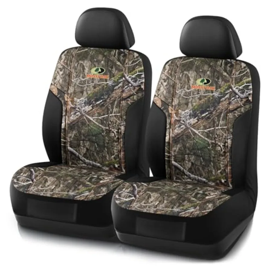 

Low Back Camo Seat Covers Airbag Compatible Universal Fit for Most Bucket Seats Made with Premium Rip-Stop Ox Fabric in Black a