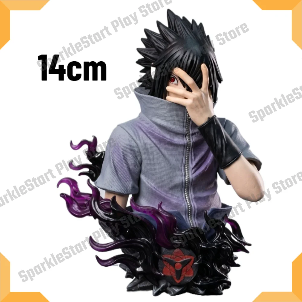 

14cm Anime Naruto Character Bust Statue Uzumaki Naruto Uchiha Sasuke PVC Action Figure Collectible Figurine Desktop Toy Gift