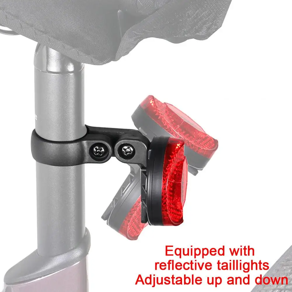 Bicycle Hidden Airtag Positioning Anti-theft Reflective Taillight Bracket For Apple Airtag MTB Road Bike Seat Tube Bracket
