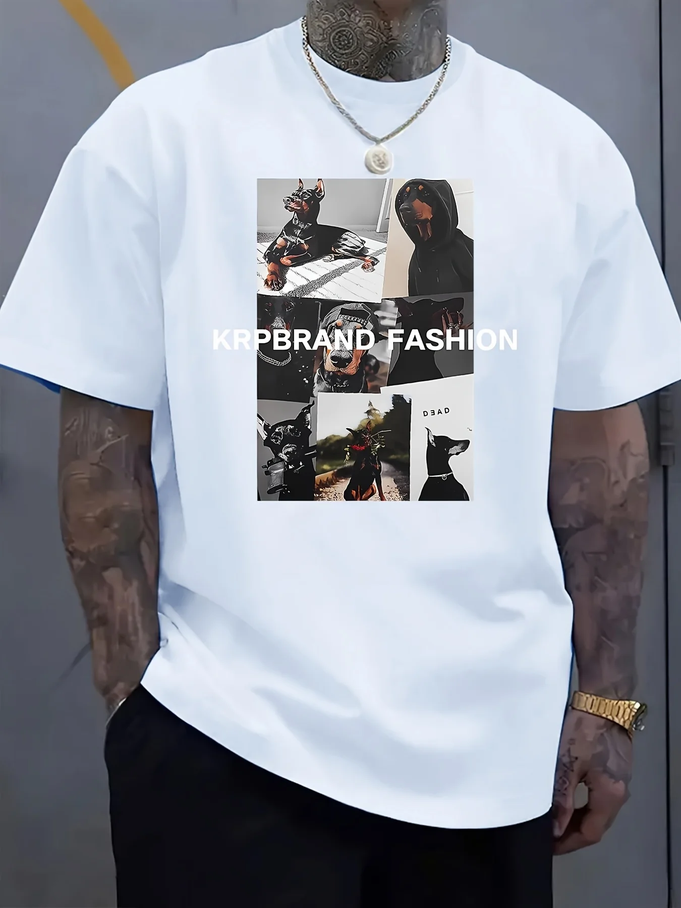 Unisex 100% T-Shirt from Krpbrand Fashion for Both Men and Women, Featuring a Soft Feel, Suitable for Casual Streetwear Throughout the Year, Versatile for Any Occasion, Budget-Friendly for Everyday Use