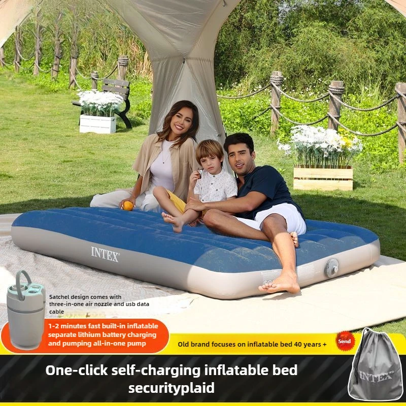 

Automatic Inflatable Mattress Outdoor Double Air Mattress Bed Single Household Folding Built-in Lithium Battery Pump Mattress