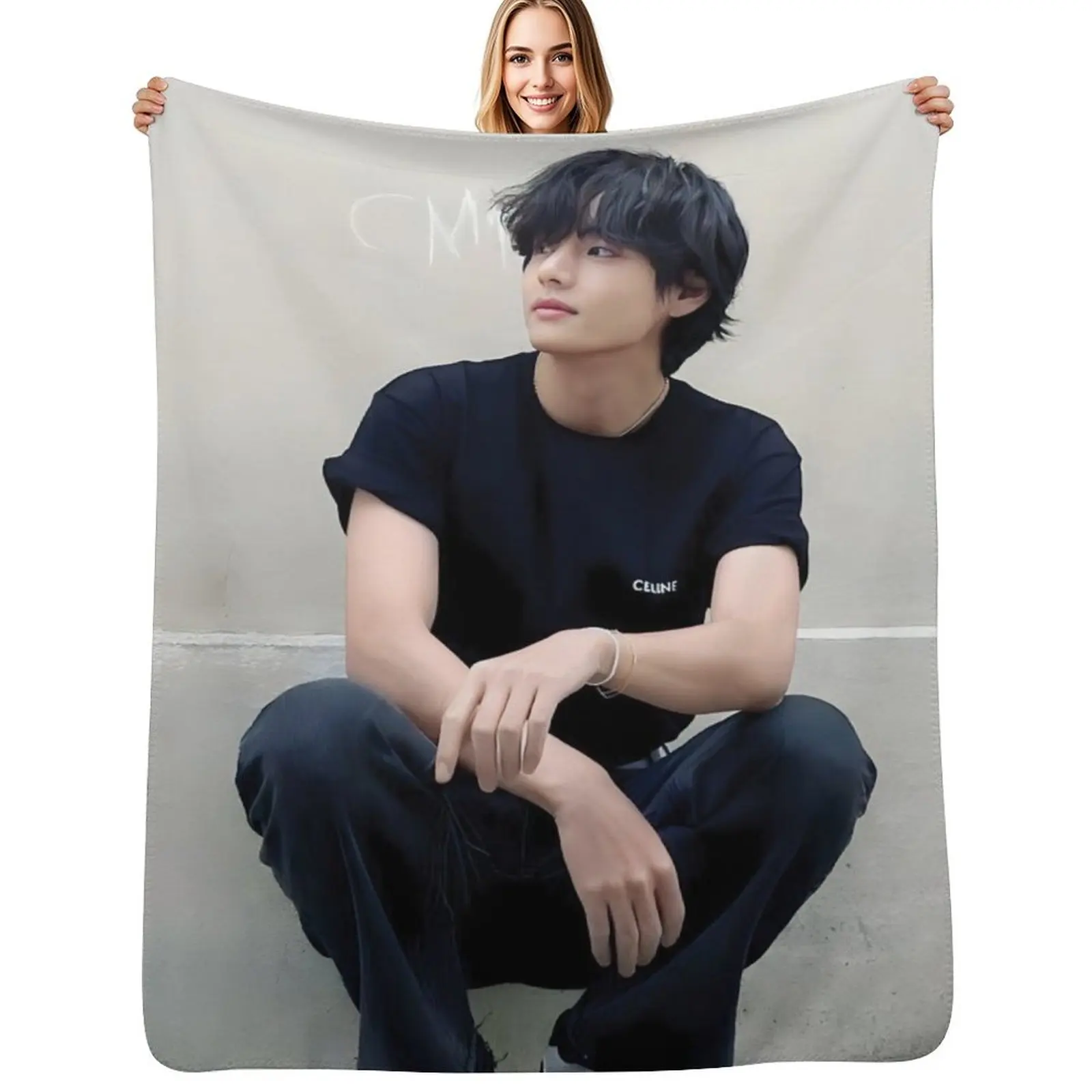 

Taehyung Throw Blanket Luxury Thicken Sofa Quilt Blankets For Baby blankets and throws Blankets