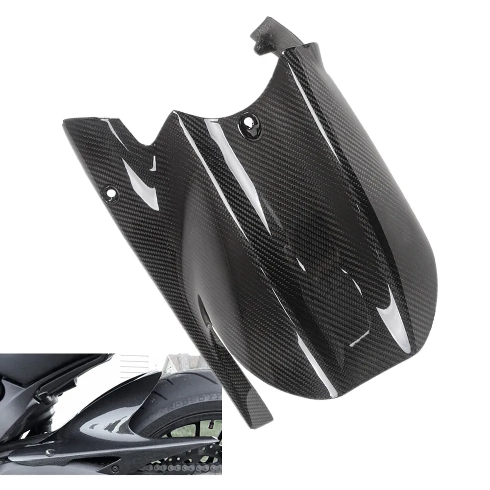 Carbon Fiber Rear Hugger With Chain Cover Fender Mudguard Fairing For Ducati Diavel 2010 2011 2012 2013 2014 2015 2016 2017 2018