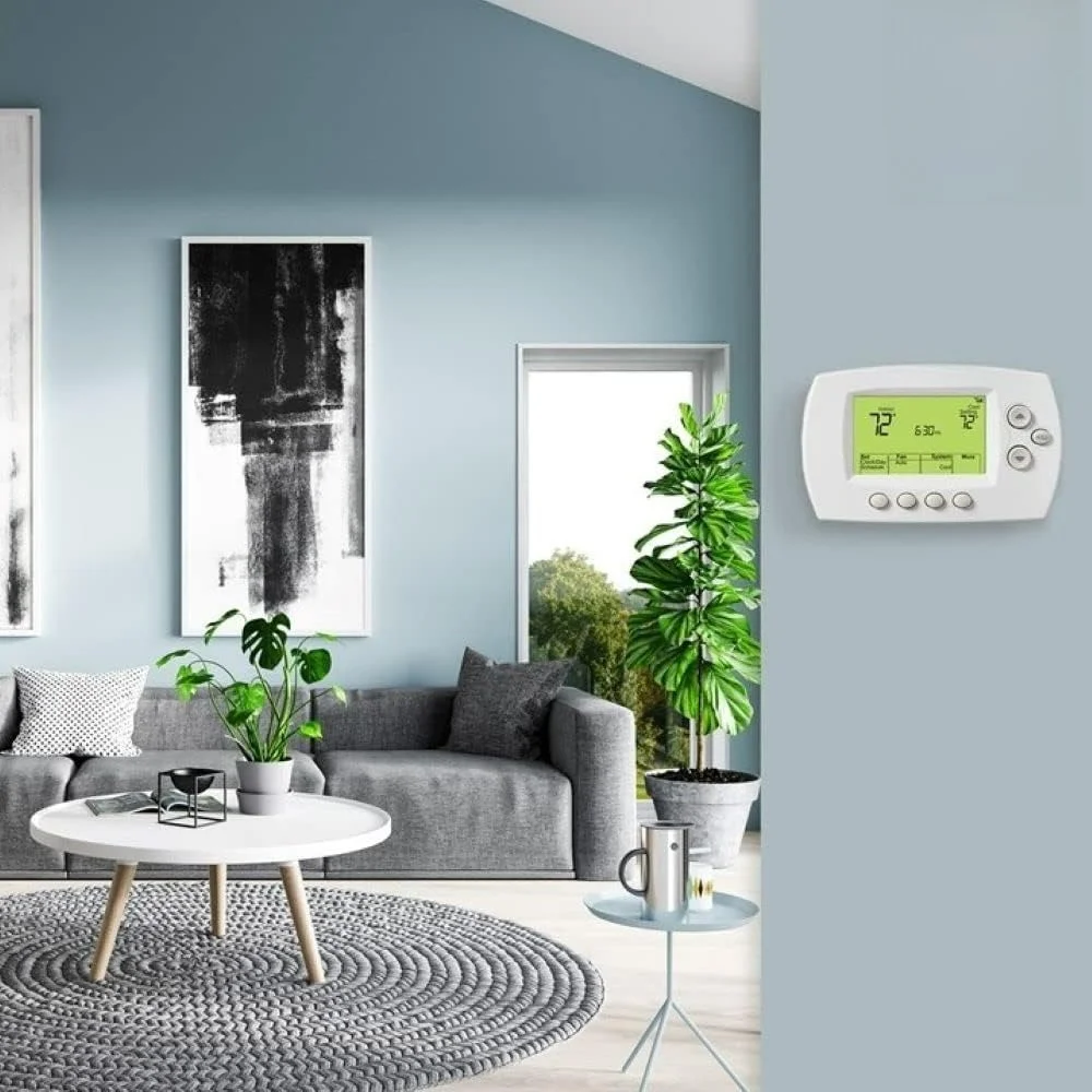 

SMART HOME INTEGRATION RTH6580WF Wi-Fi 7-Day Programmable Thermostat, White