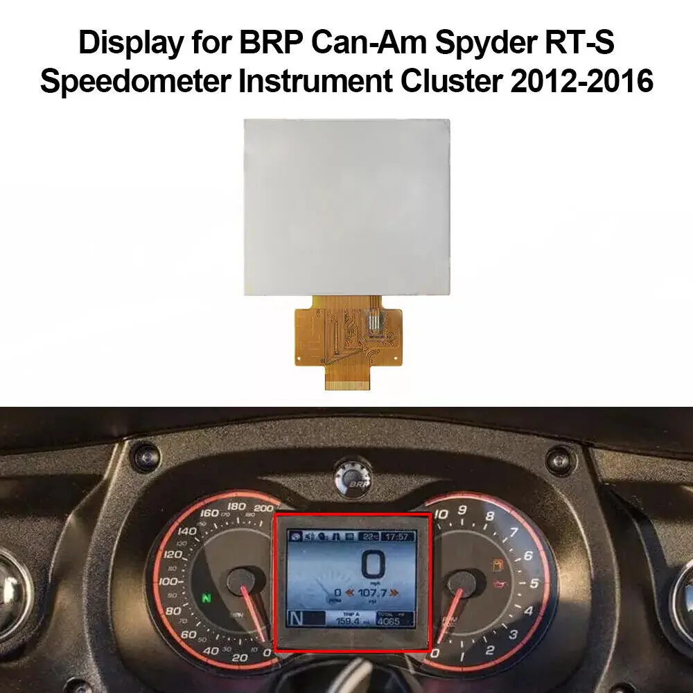 

3.5" LCD Display For BRP Can-Am Spyder RS-S RT-S F3 Intrument Cluster Speedometer 2012-2016