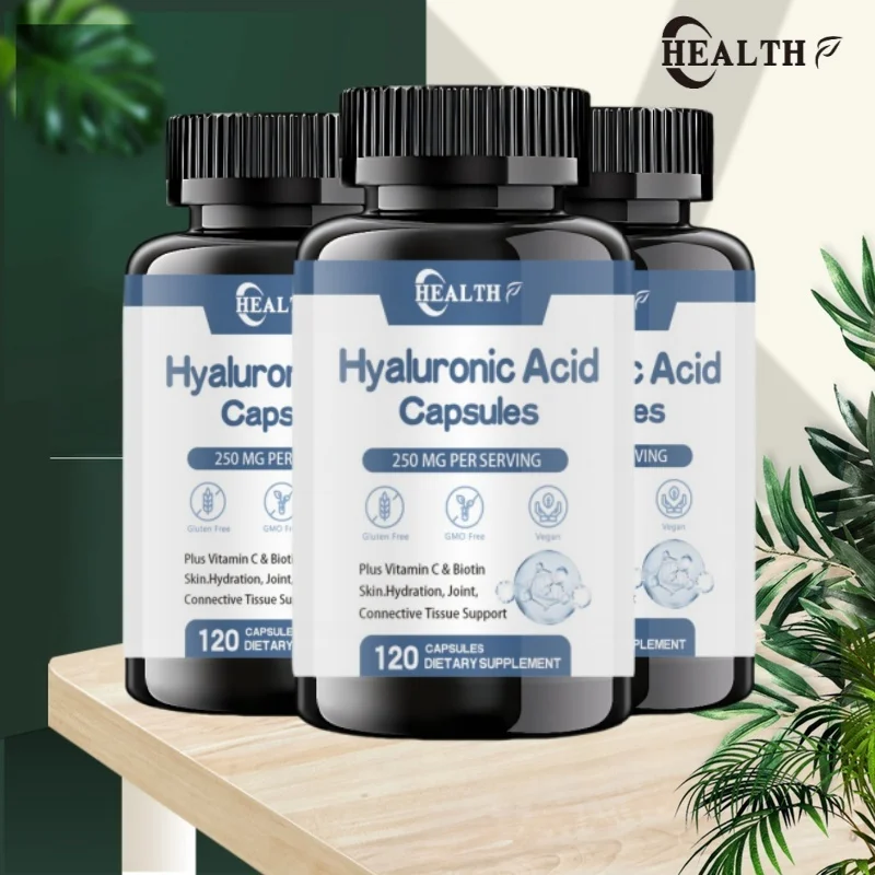 Hyaluronic Acid Capsules with Biotin & Vitamin C Improve Rough Skin Care, Joint Lubrication