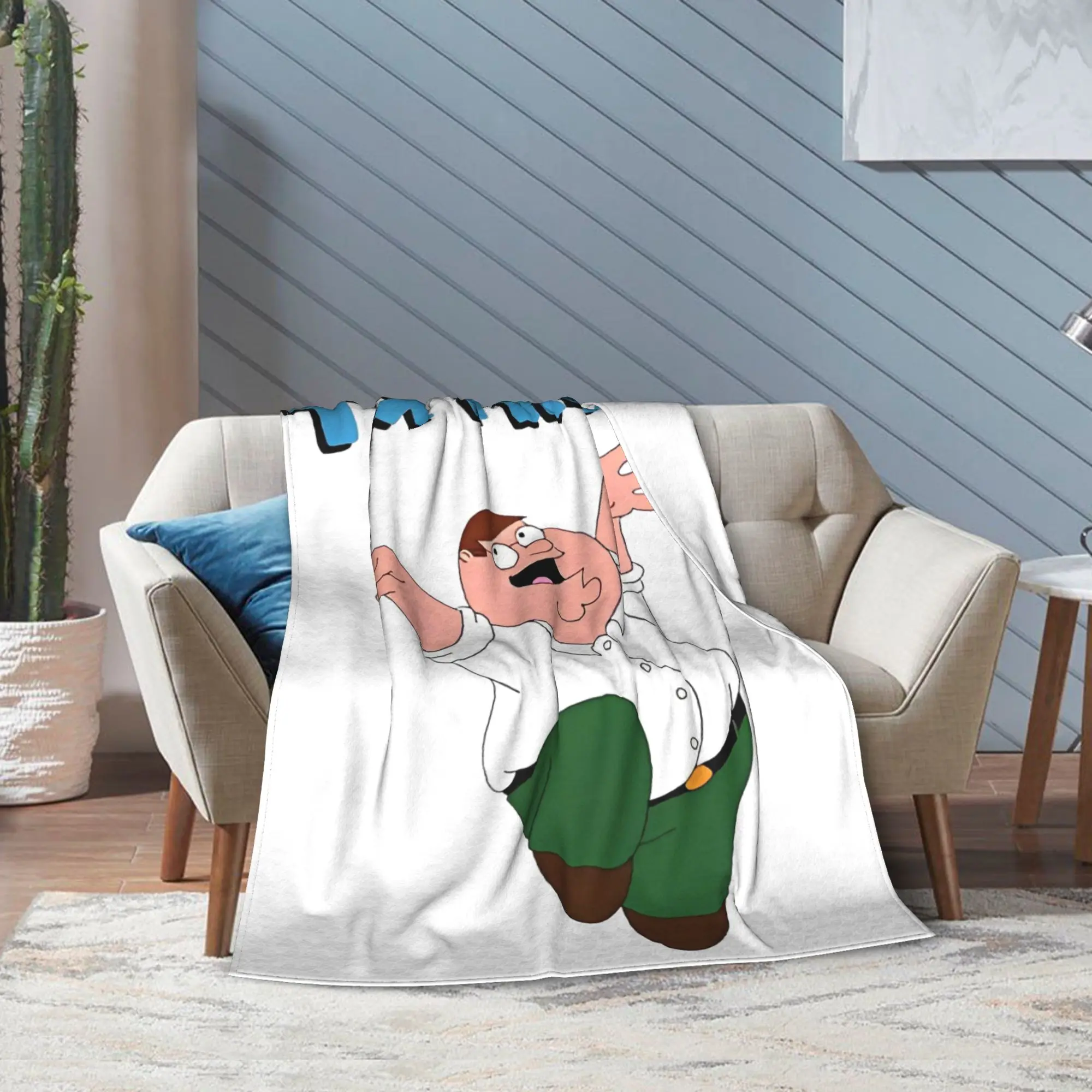 العائلات التكافؤ الاحتيال الضريبي بطانية الرجال مضحك التلفزيون بيتر الصوف مضحك تنفس رمي البطانيات كرسي تغطي أريكة السفر الشتاء