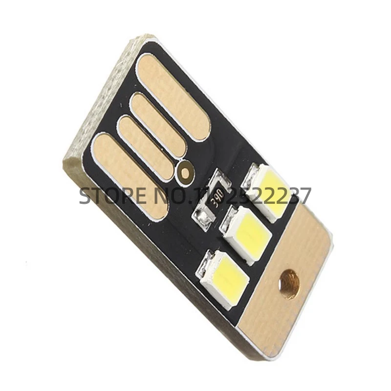 Mini Slim Mobile USB Night Light 3LED Lamp 5V Power Supply USB Camping Light Baby Night Light Low Power 40mA 0.2W