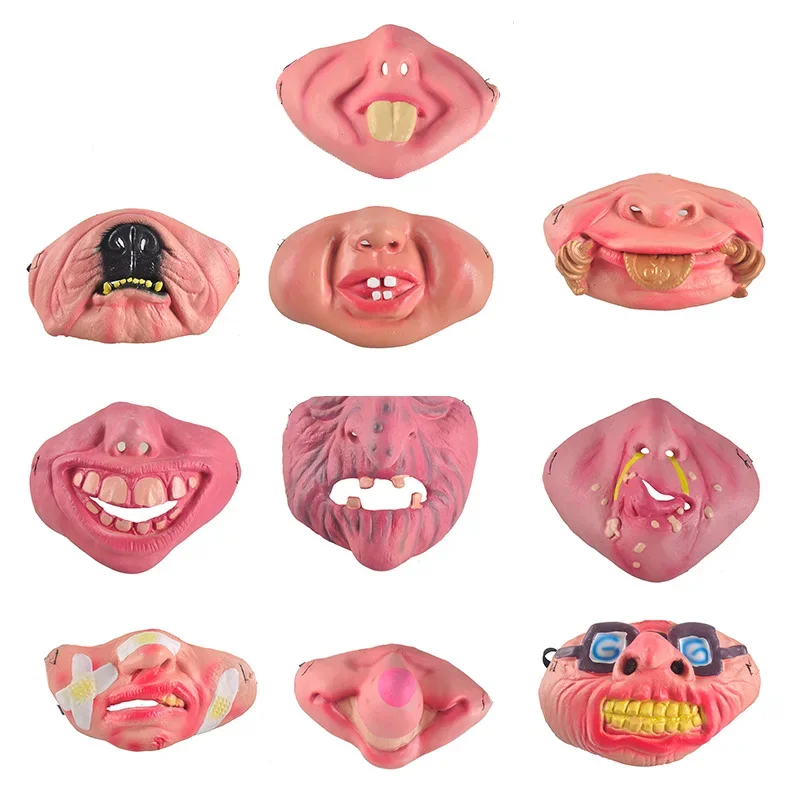 Rubber Holiday Terrible Scary Horror Cosplay Costume Party Halloween Mask Clown Adults Partys Masks Face Decor Decoration