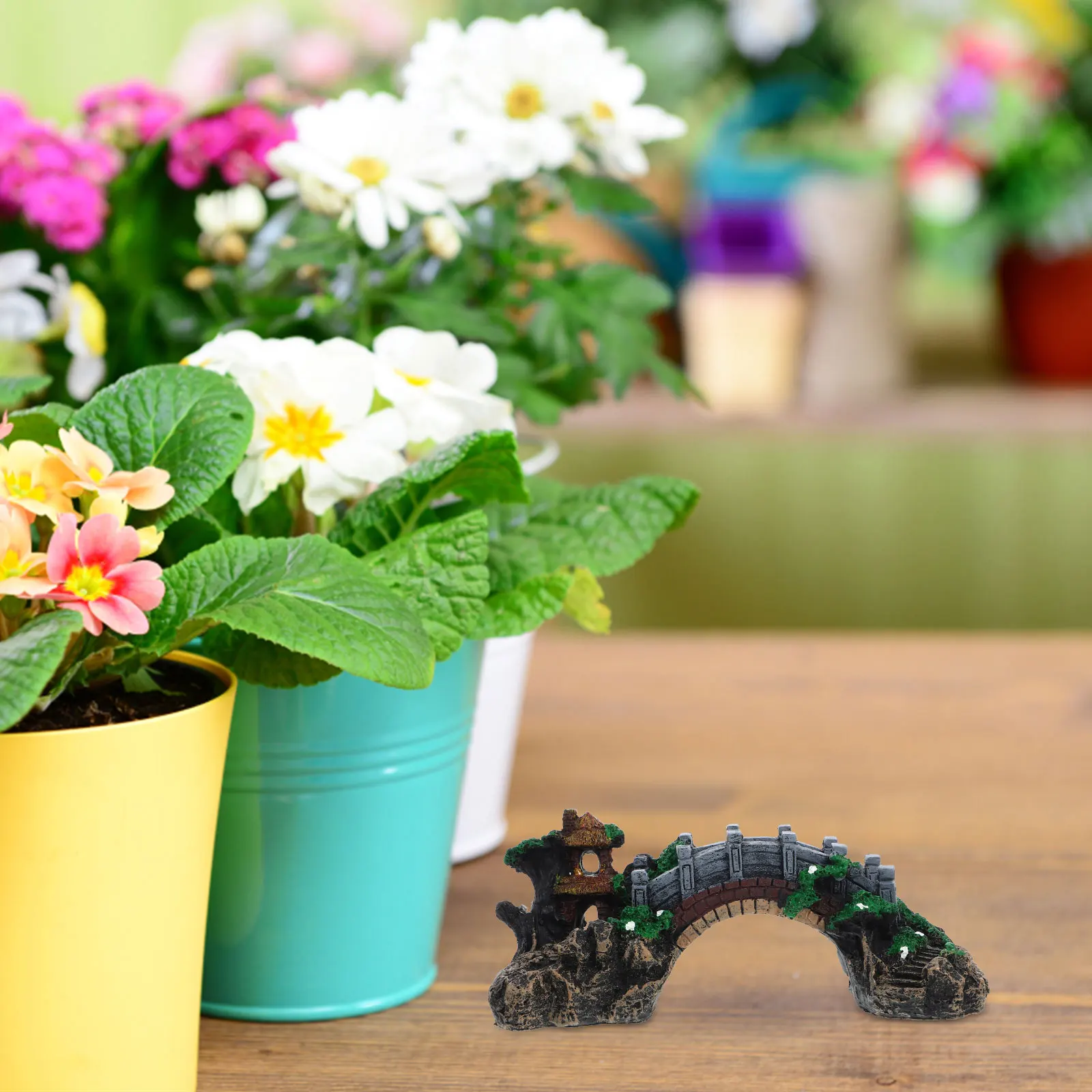 

Resin Decor Aquarium Ornament Fake Underwater Shrimp Hideout Adorn Craft Hideout Bridge Decoration Aquarium Fake Bridge Fish