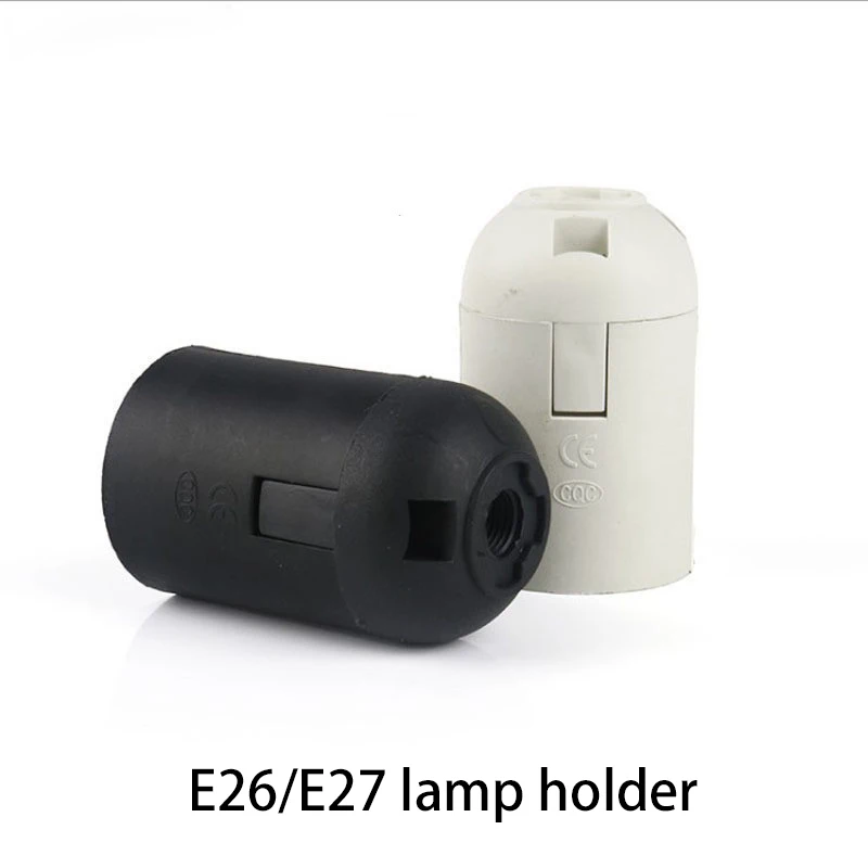 4 قطعة E27/E26 برغي المقبس الجدول مصباح قلادة حامل مصباح 4A 250 فولت أبيض وأسود مزدوج اللون اختياري آمن ودائم متوافق