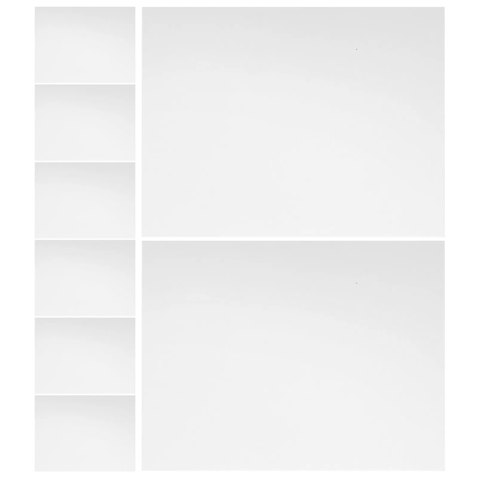 8Pcs Vinyl Siding Repair Patch White Self Adhesive Wall Hole Cover Stickers for Exterior Drywall Crack Holes