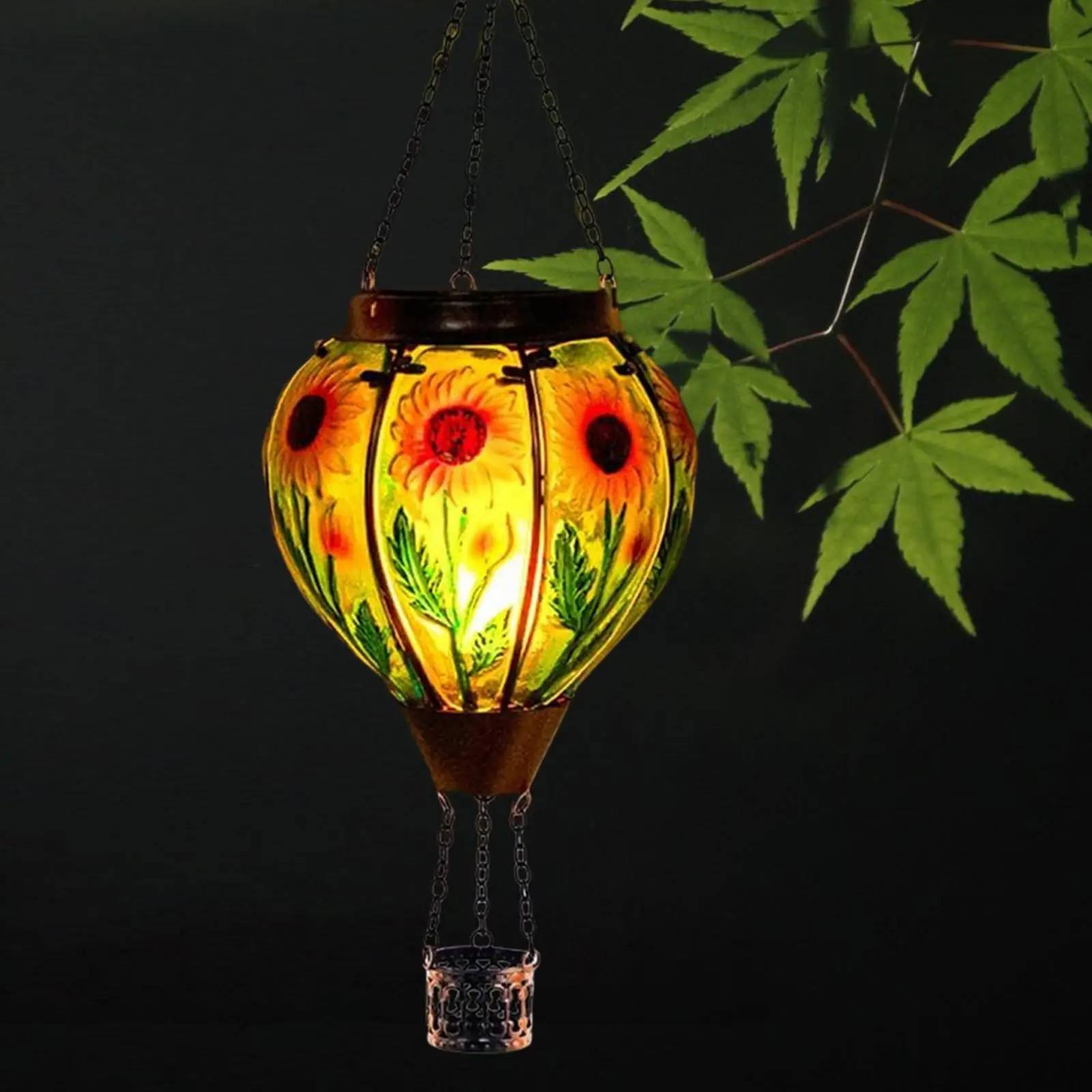 

Solar Hot Air Balloon Creative Stylish Practical Party Decor Decorative Lantern for Porch Yard Garden Holiday Outdoor