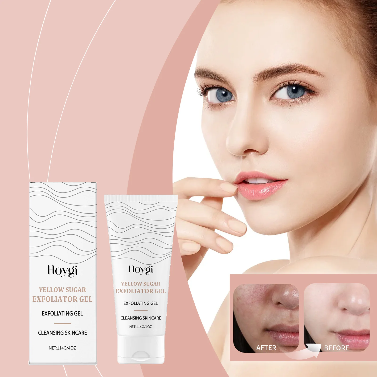 Exfoliating Gel Exfoliates Pores Removing Dirt Dissolves Oil Moisturizes and Nourishes Brightens Dull Skin Skin Care 114g