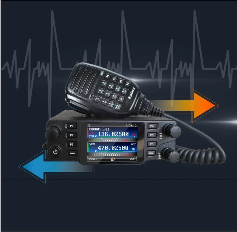 

Cross Band Function 40W DMR Dual Band Mobile Vehicle Radio UHF VHF CDR-700UV Two Way Radio With Repeater Function