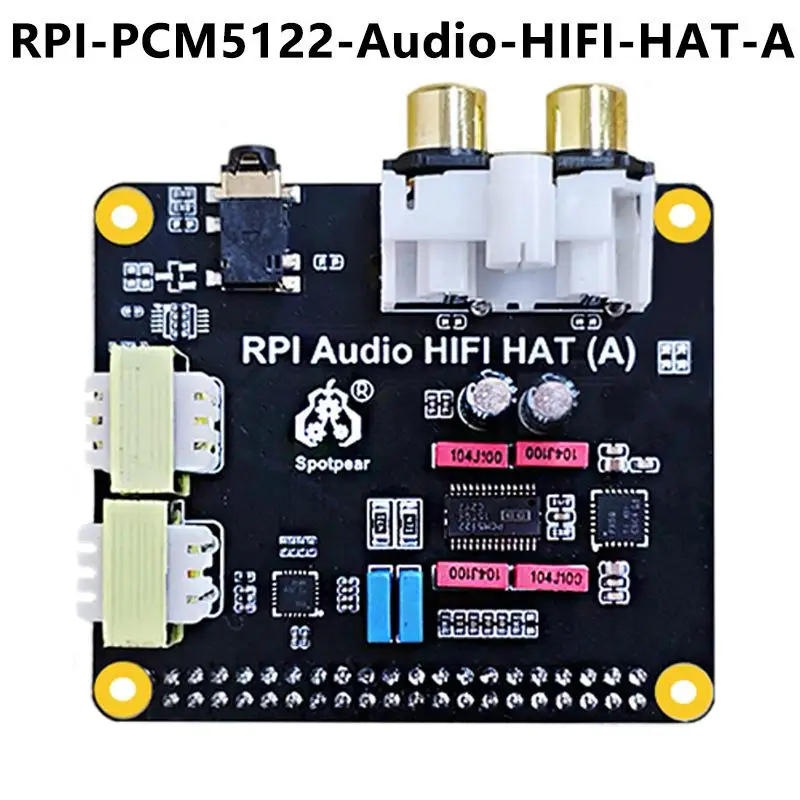 

1 шт. Aspberry Pi 5 PCM5122 I2S HIFI звуковая карта расширение ЦАП также поддерживает PI4/PI3/Zero полную серию