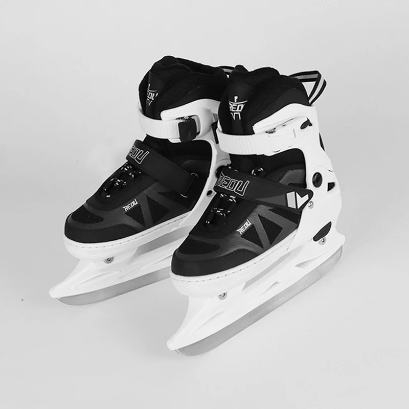 Winter Professional Ice Hockey Blade Shoes Inline Thermal Waterproof Adjustable Non-slip Figure Skating Shoes for Adult Children