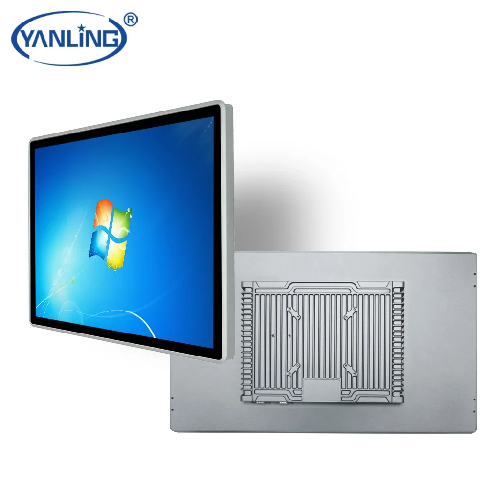 12 inch fanless industrial all in one computers panel pc for use inside bus