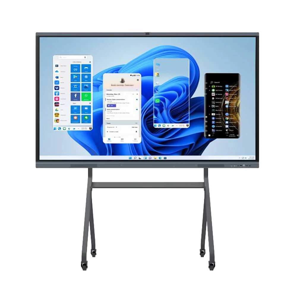 

55 65 75 85 Inch Indoor Stand LCD Playing Totem Digital Whiteboard Kiosk 4K Touch Screen Best Interactive Whiteboard
