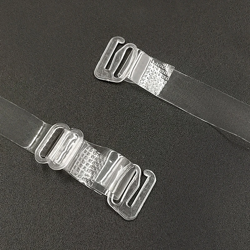 튼튼한 투명한 브래지어 끈 보이지 않는 미끄럼 방지 속옷 끈 분리형 조절 가능한 어깨 끈