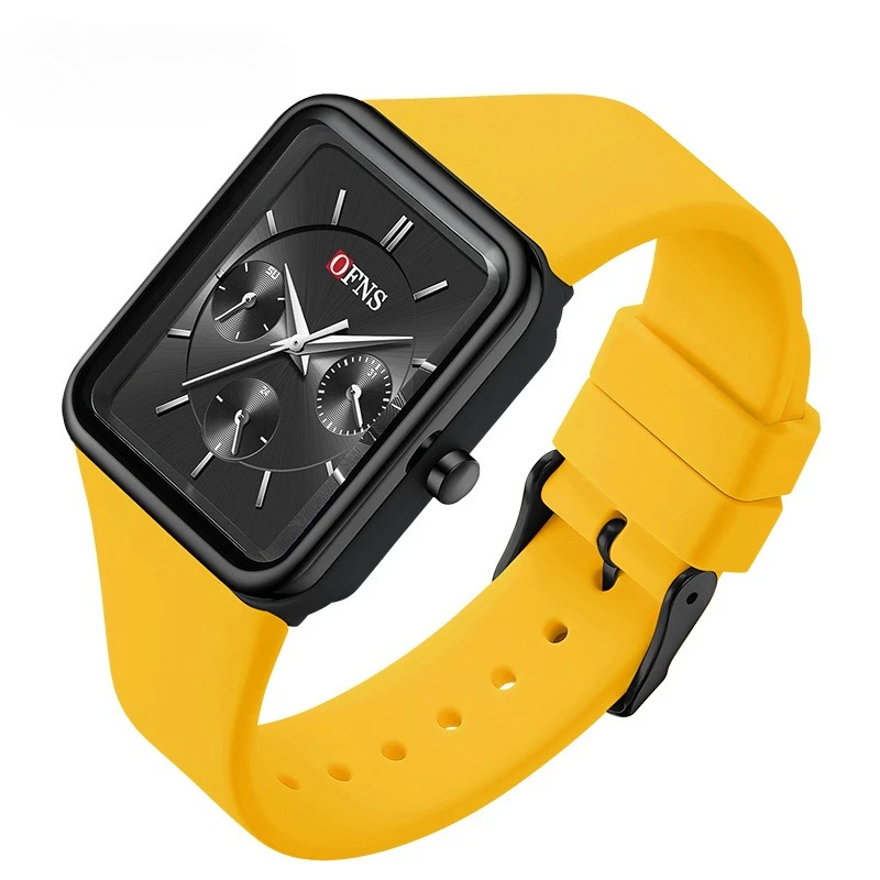 Men's and Women's Quartz Watch Multifunctional Three-eye Six-pin Sports Waterproof Quartz Watch