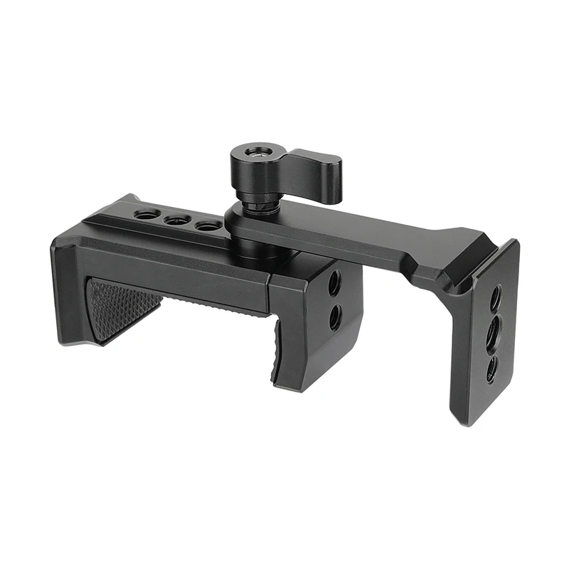 HDRig ARCA Style Handyhalterklemme mit Kaltschuhhalterung und 360° °   Drehbares und 1/4" 3/8" Gewindeloch für IPhone Xiaomi