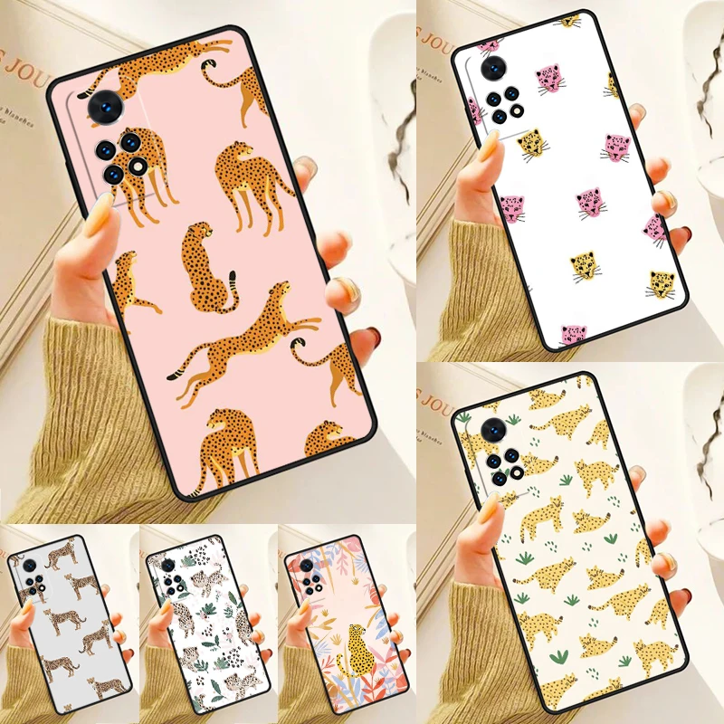 

Милый чехол с гепардом для Samsung Galaxy S24 Plus S23 S20 S21FE Lite S22 Ultra Note 20 S8 S9 S10, чехол для телефона