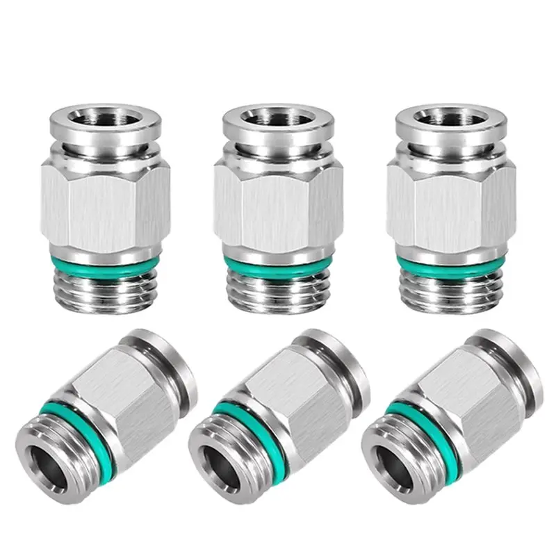 

A01F-G Thread Pipe Connector 304 Stainless Steel PC Pneumatic Quick Connector Water Gas M5 1/4" BSP