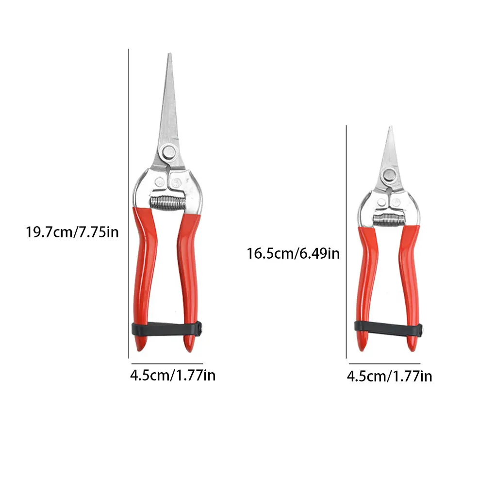 Stainless Steel Rust-Resistant Garden Shears - Pruning Tool For Trees Lightweight Easy To Use Garden Scissors Hand Tools