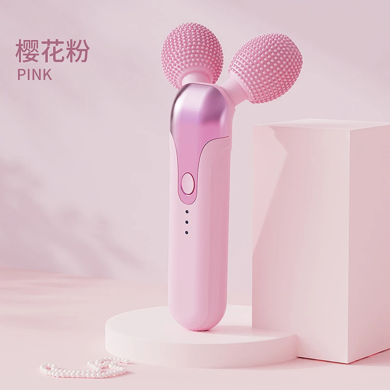 Rechargeable Waterproof Lifting and Firming Facial Beauty Device Vibrating Facial Massager Electric RollerVFacial beauty equipme