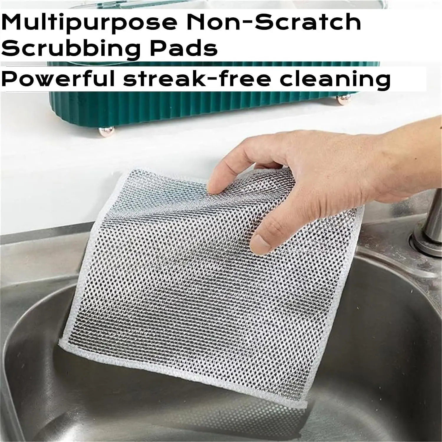 20/10/5Pcs Wire Dishwashing Scrubbing Pads 20x20cm Rust Removal Cleaning Cloth For Kitchen Pan