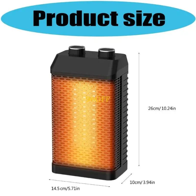 96GF المحمولة 1500 واط آلة التدفئة الكهربائية التحكم التلقائي في درجة الحرارة سطح المكتب مروحة صغيرة غرفة نوم التدفئة مع الموقت