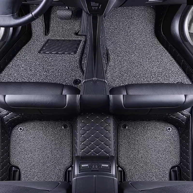 

2 seats Custom Double Layer Car Floor Mats Fit for Ferrari 488 Spider 2016 2017 2018 2019 2020 2021 2022 2023 Auto Foot Carpet