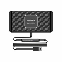 30W Car Wireless Charger Mat Silicone Non-Slip Pad for iPhone 14 13 12 Pro Max Samsung Car Wireless Phone Charger Fast Charging