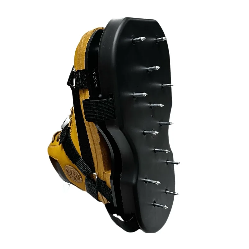 Telescopic Spring Lawn Aerator Shoes Labor-saving Grass Spike Shoes Garden Soil Ventilation Loosening Sandals for Yard Lawn Care