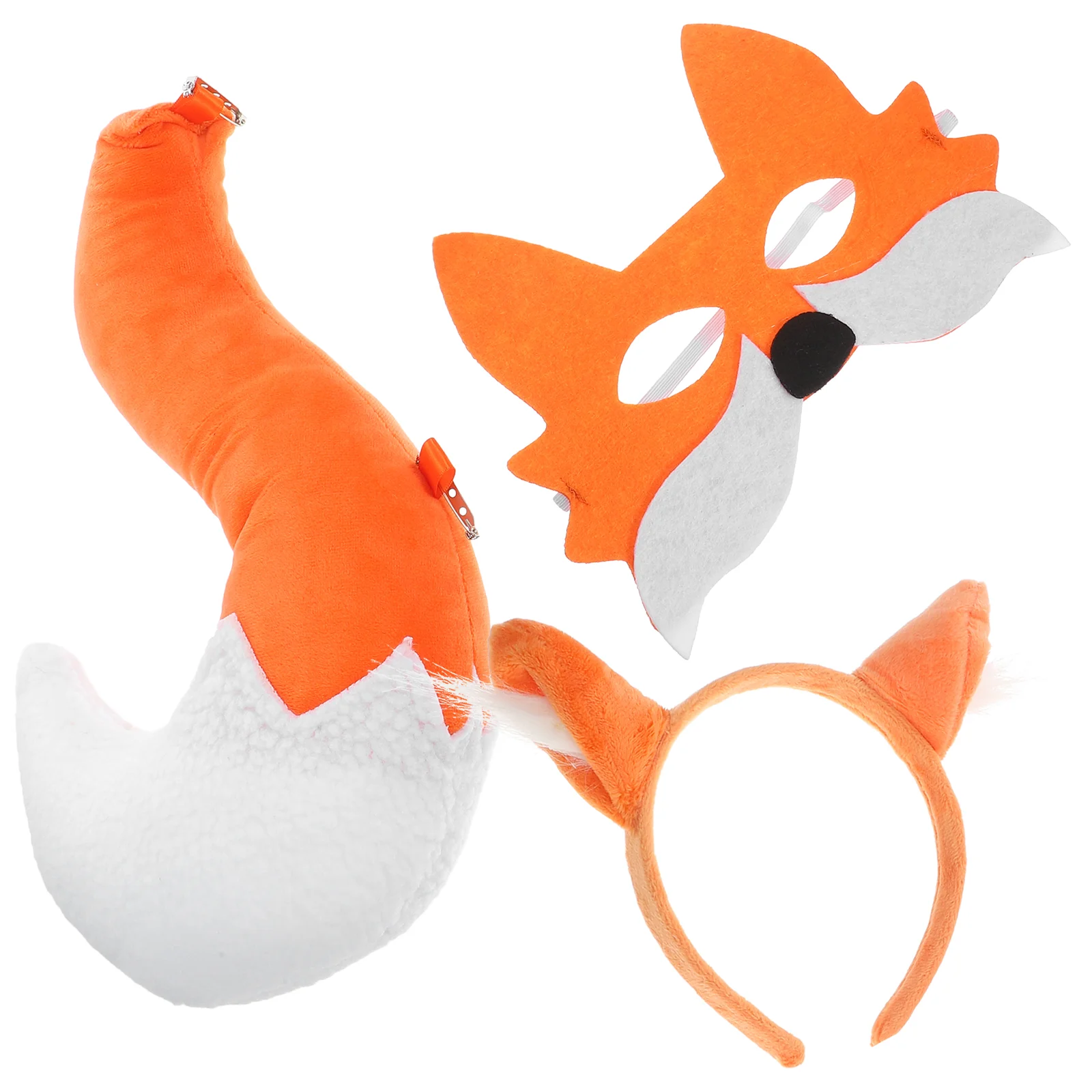 Cosplay Costumes Inflatable Fox Ear Clip Tail Performance Props Mask Headband Supplies Plastic Artificial Tails Decor Animal