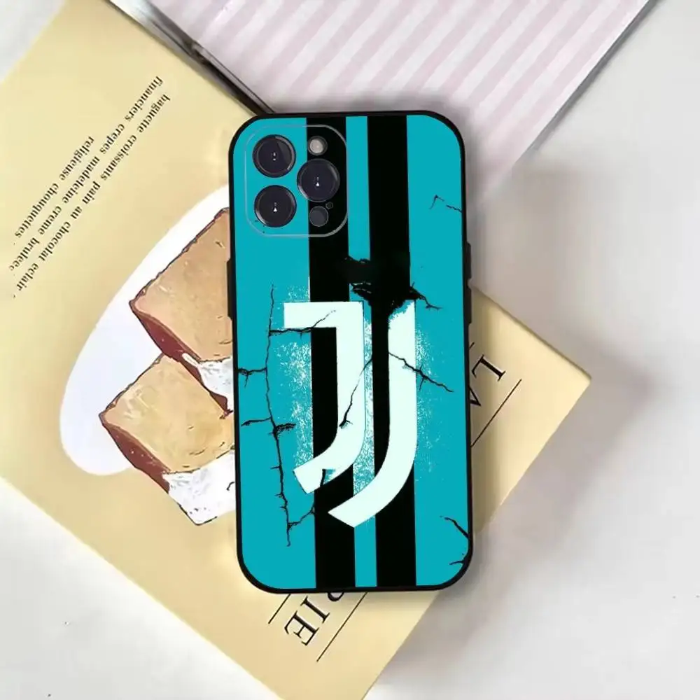 حافظة هاتف ورق جدران s-Juventus لهاتف iPhone17,16,15,14,13,12,11 Plus, Pro Max, غطاء أسود ناعم #6