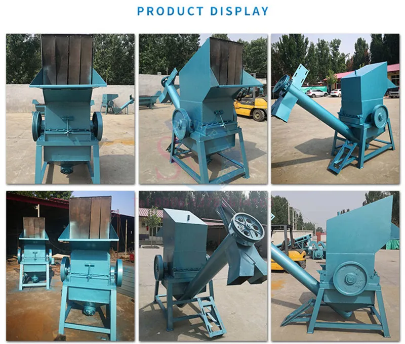 Industrial small PET Bottle Crushing Recycling Machine Plant/Waste Plastic Flake Crusher Washer Dryer Recycle Line Price 500kg/H