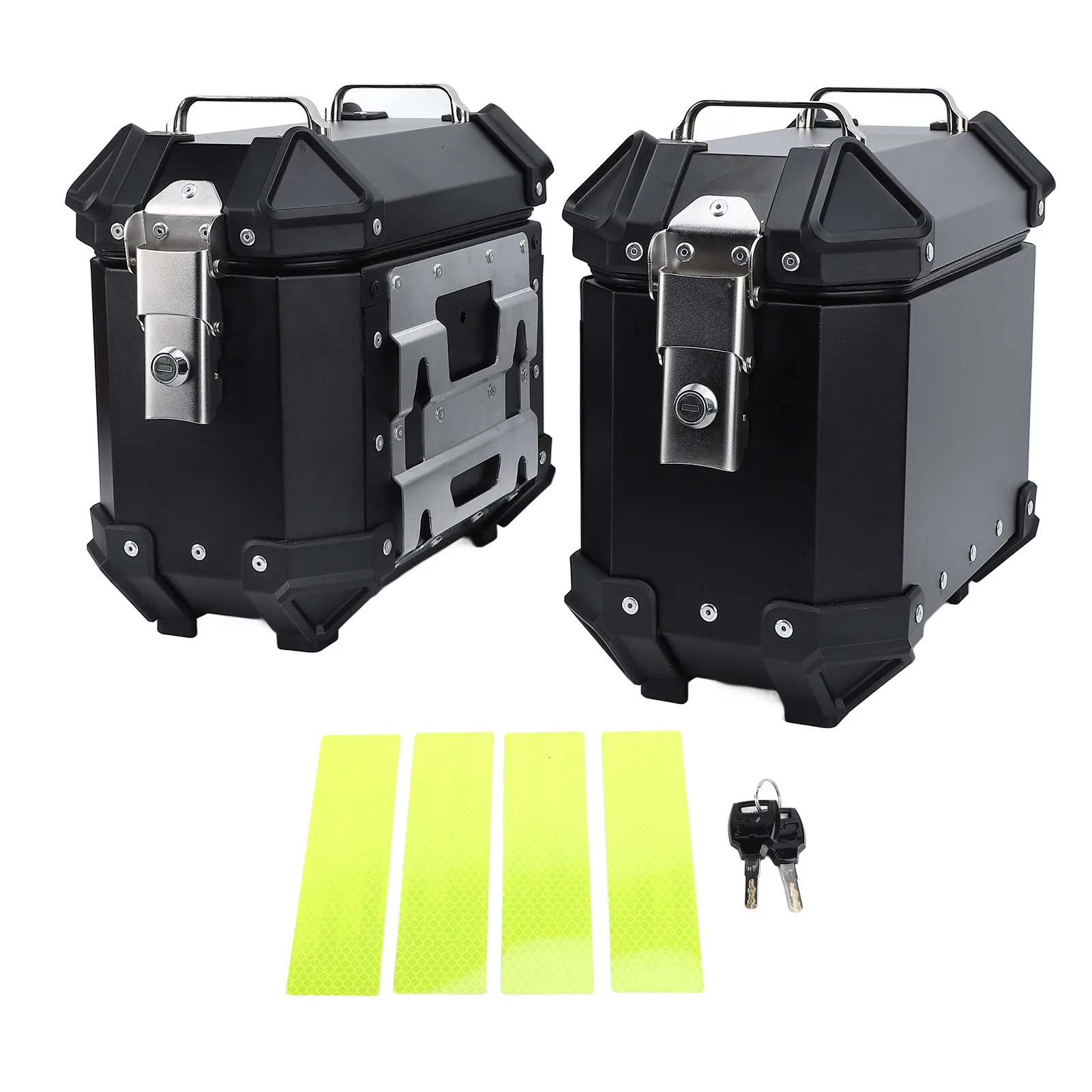 

18L Motorcycle Side Case for Suzuki for Helmet Luggage Motorbike Hard Aluminium Alloy Side Saddlebag Box with Safety Lock Handle